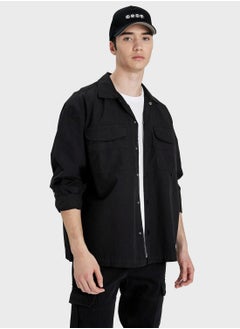 DeFacto Oversize Fit Cotton Long Sleeve Shirt  - Image 2