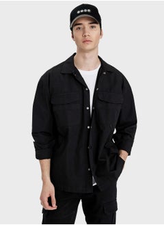 DeFacto Oversize Fit Cotton Long Sleeve Shirt  - Image 1