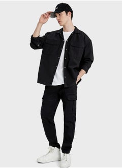 DeFacto Oversize Fit Cotton Long Sleeve Shirt  - Image 4