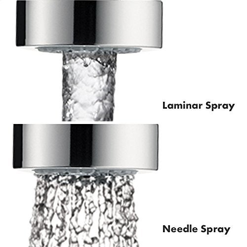 Hansgrohe هانسغروهي فوكس من الستانلس ستيل مع قوس عالي لحوض المطبخ، صنابير المطبخ مع رذاذ قابل للسحب، صنبور لحوض المطبخ، رأس رذاذ مغناطيسي، أوبتيك 04505800 من الستانلس ستيل، 1.75 - Image 5