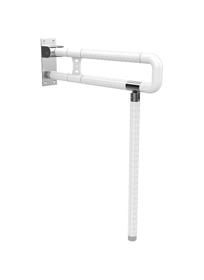 MIXDE - Toilet Grab Bar Bathroom Handrail Handicap Grab Bars Rails, Stainless Steel Auxiliary Tub Safety Handle Anti-Slip Flip Shower Grab Bars Home Health Care Equipment - Image 1