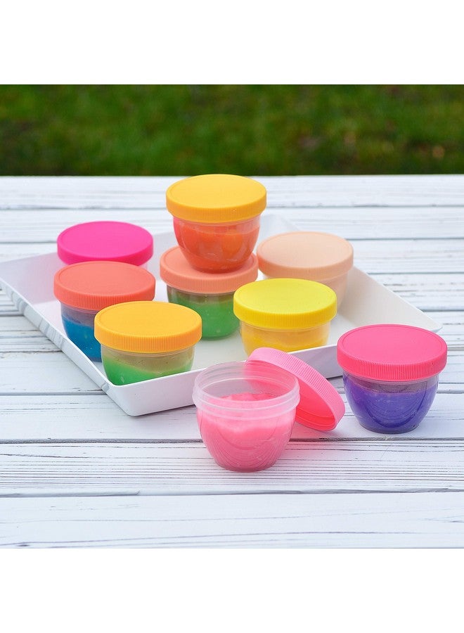 Youngever 18 Sets Baby Food Storage, 4 Ounce Baby Food Containers with Lids, 9 Bright Pink Colors, with Lids Labels - Image 4