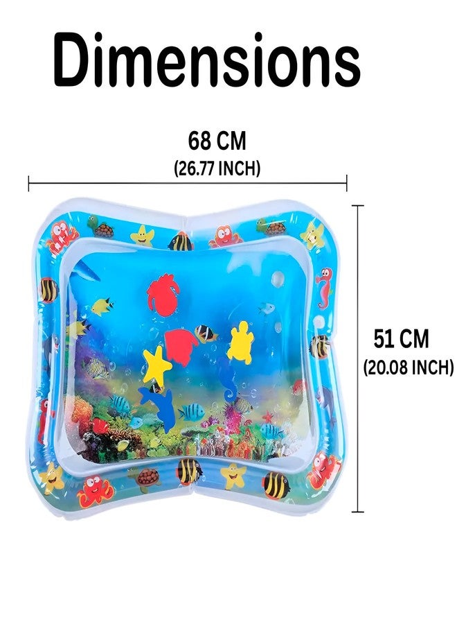 Luxula Baby Kids Water Play Mat Toys | Inflatable Premium Tummy Time Leakproof Water-Filled Sensory Activity Play Center for Newborn Babies | Indoor & Outdoor Use (Pack 1) - Image 3