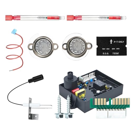 XINSTCO 3 In 1 RV Water Heater Replacement Parts Spare Kit for Atwood/Dometic, 91365 RV Water Heater Circuit Board, 91447 Thermal Cut Off & Thermostat Kit, 93868 Spark Probe Igniter Electrode - Image 1