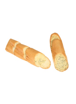 Garlic Butter Sliced White Baguette Roll
