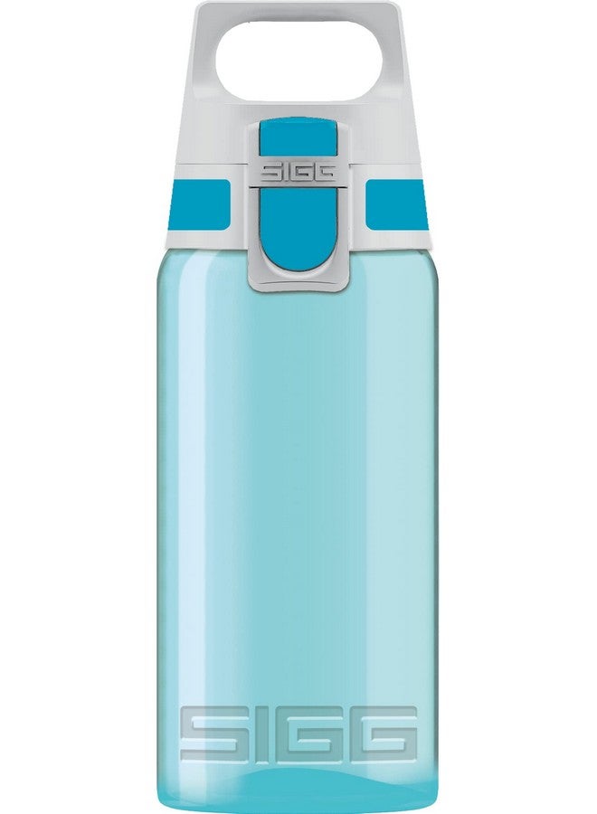 Sigg Kids Water Bottle Viva One Aqua Leakproof Dishwasher Bpa Free Sport And Bike One Hand Children'S Drink Bottle 17 Oz Aqua 500Ml - Image 1