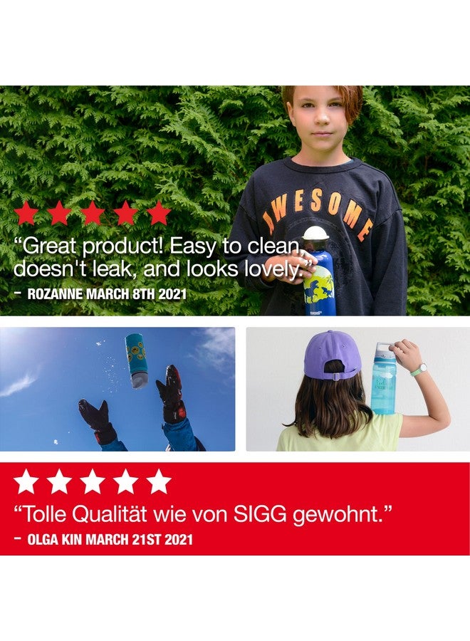 Sigg Kids Water Bottle Viva One Aqua Leakproof Dishwasher Bpa Free Sport And Bike One Hand Children'S Drink Bottle 17 Oz Aqua 500Ml - Image 5