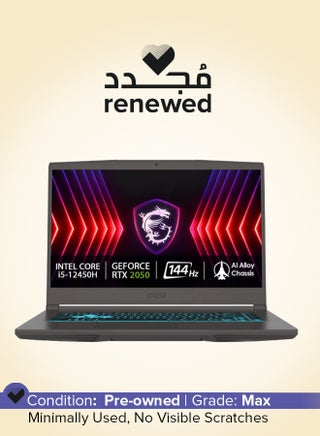 Renewed - Thin 15  Laptop With 15.6-Inch UHD Display, Core i5-13420H Processor/Quad Core/13th Gen/16GB RAM/512GB SSD/NVIDIA GeForce RTX 2050 Graphics/Windows 11 Home English/Arabic Cosmos Grey - pzsku/ZB863D57CA76963B00A12Z/45/1751463623/557e110f-5d60-45f6-8b29-564e7c726fa7