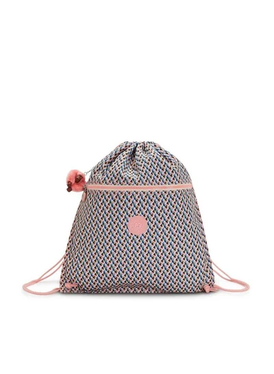 kipling Supertaboo Medium backpack (with drawstring) Girly Geo