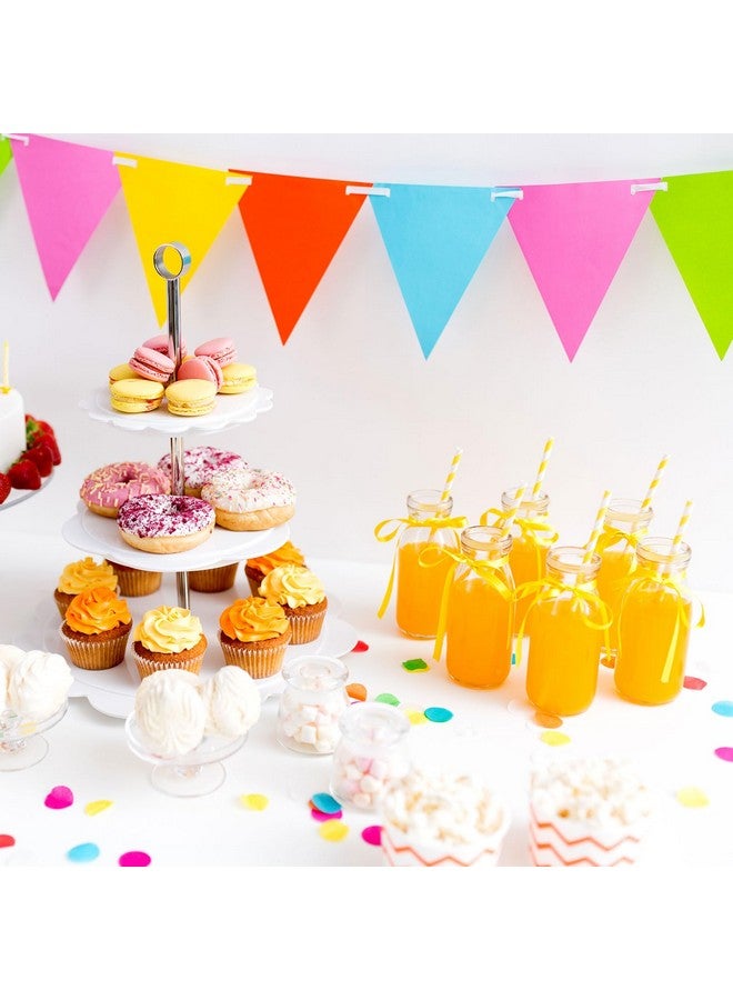 Zubebe 12 Pack 6.76 oz Small Glass Milk Bottles Clear Mini Party Bottles with Lids Glass Juice Jars Reusable Small Milk Jars Vintage Breakfast Shake Containers for Baby Shower Birthday Party Favors - Image 5