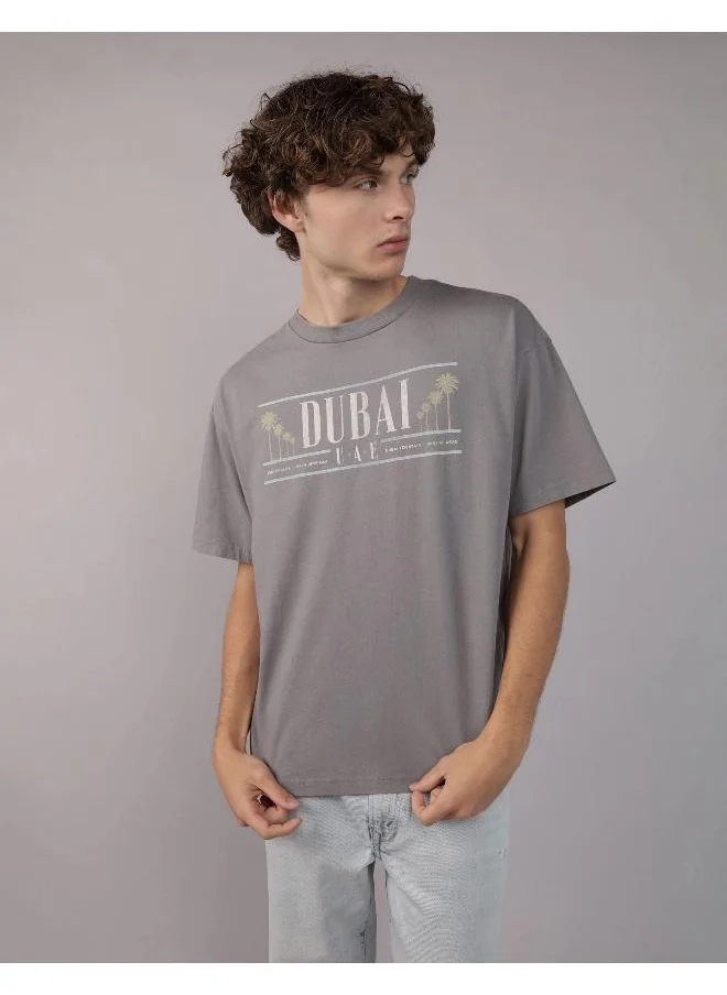 American Eagle AE Boxy Destination Graphic T-Shirt