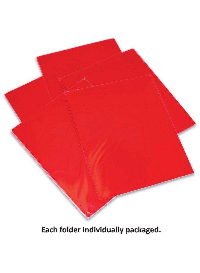 Gold Seal Extra Heavyweight Red Plastic 2 Pocket Portfolio Folders 12 Pack Premium Letter Size Folders High Sheen Reflective Finish 12 Pack Poly Folders Red - Image 3