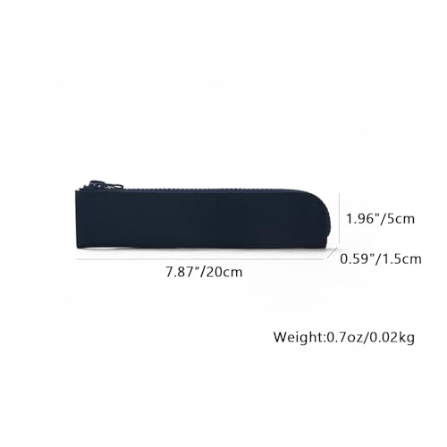 YONBEN Oxford Pencil Case Small Pencil Pouch Slim Pen Case Holder Zipper Bag for School OfficeRoyal BlueOxford Fabric - Image 3