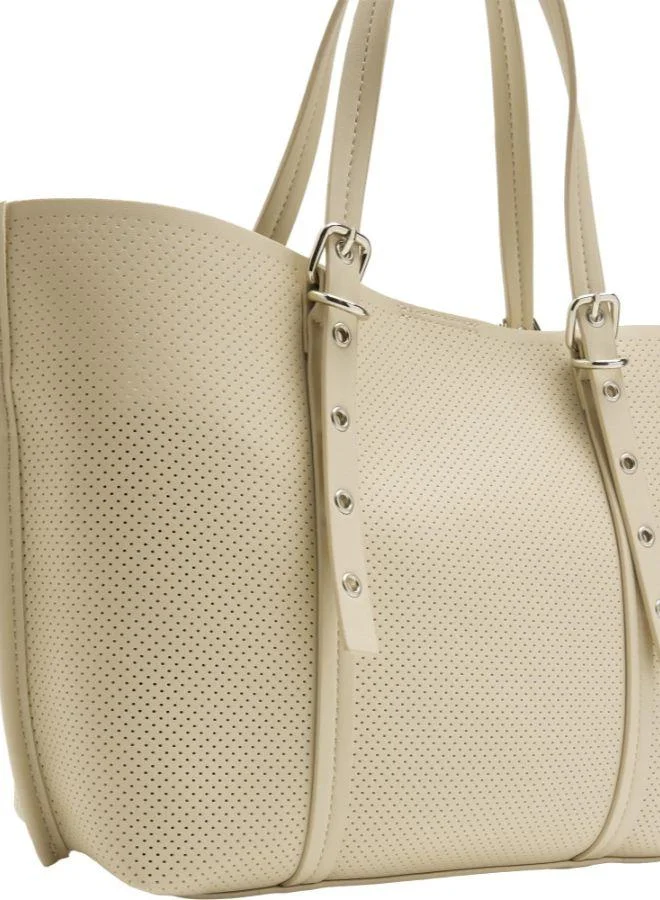 PARFOIS Perforated Shopper Bag With Removable Pouch