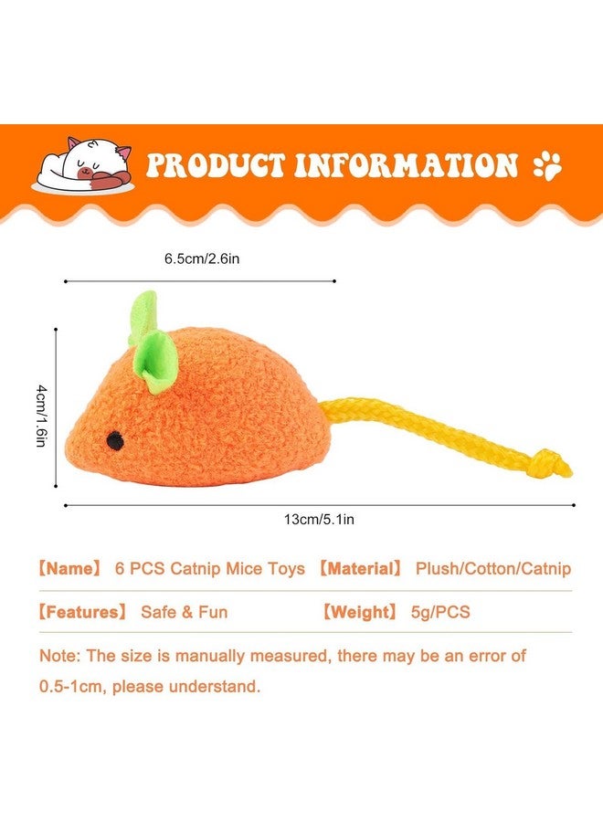 Generic 6 Pcs Cat Toy Set - Realistic Cats Mouse Plush Delights For Playful Kittens | Adorable Feline Mice Filled With Catnip For Irresistible Cat Chew Toy Excitement  - Image 4