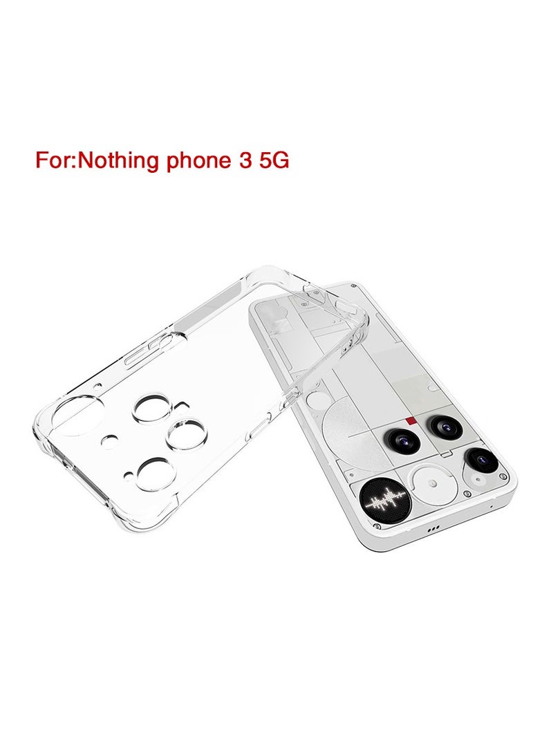 general Nothing Phone 3 Airbag Case Transparent Anti-Drop TPU Protective Case High Transparency No Yellow Change Airbag Cushioning Precise Fit Anti-scratch and Wear Resistant - Image 3