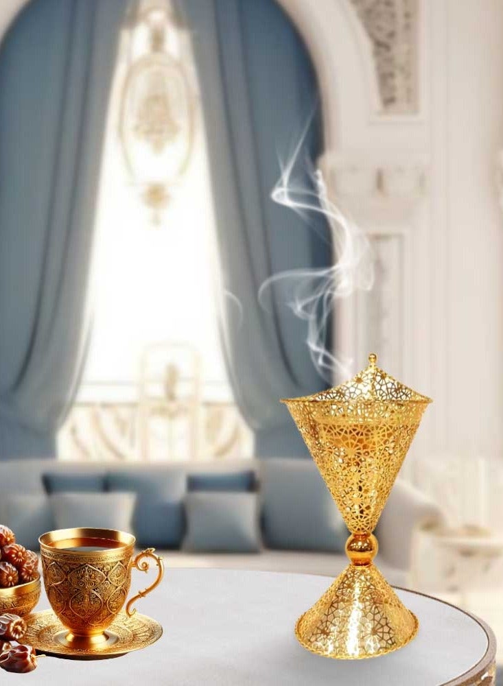 مبخرة عود عربية بتصميم أنيق لعطر المنزل والمكتب - Image 4