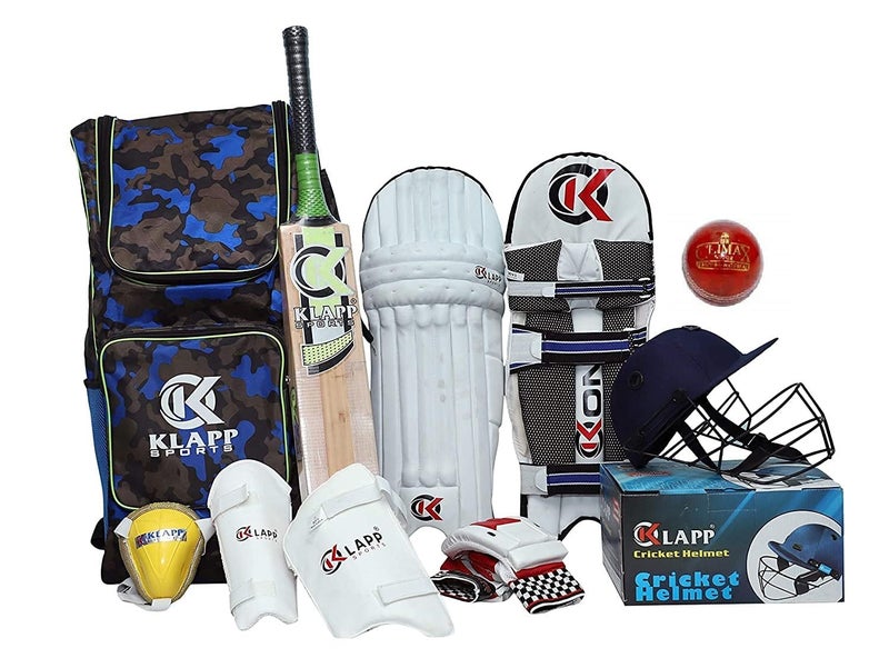 Champion Cricket Kit, Cricket Set with Leather Ball (Junior)
