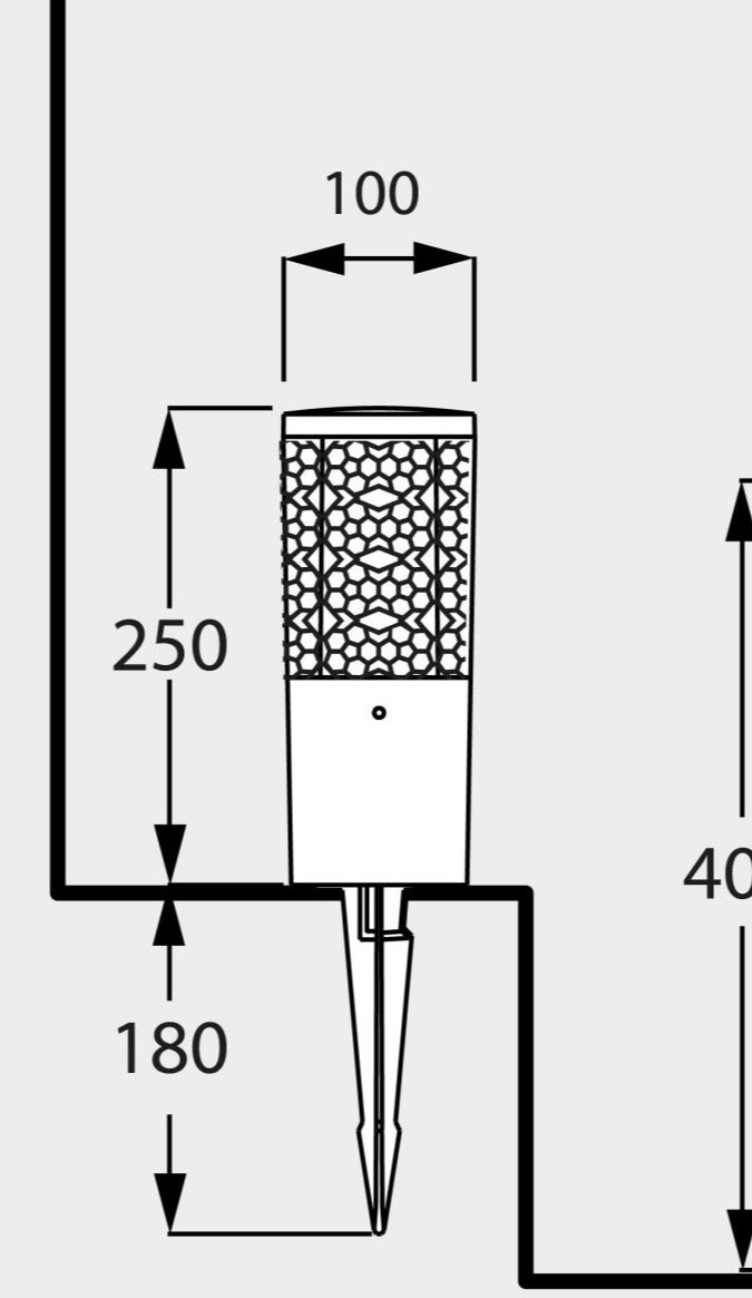 فوماغالي فوماجالي Carlo/Deco Spike (DR3.572) لون رمادي 3.5 وات لون إضاءة أصفر - Image 2