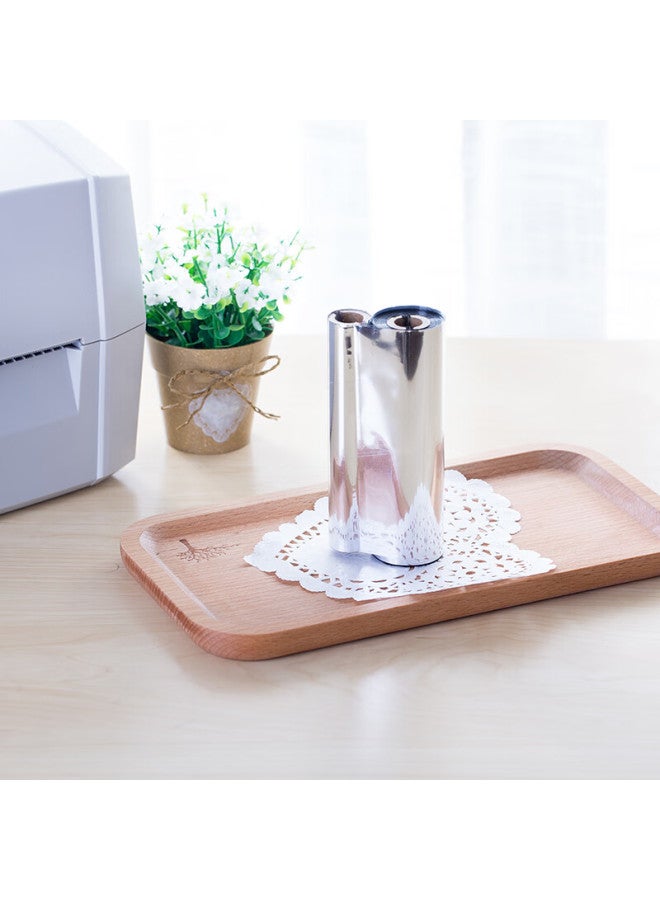 Deli Mm*70m Thermal Transfer Barcode Printer Label Maker Universal Dual-axis Resin-based Carbon Ribbon 81605 (single Roll) - Image 1