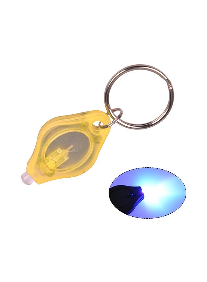 NIBEMINENT Mini Led Keychain Flashlight Yellow 40x22x8mm - Image 1
