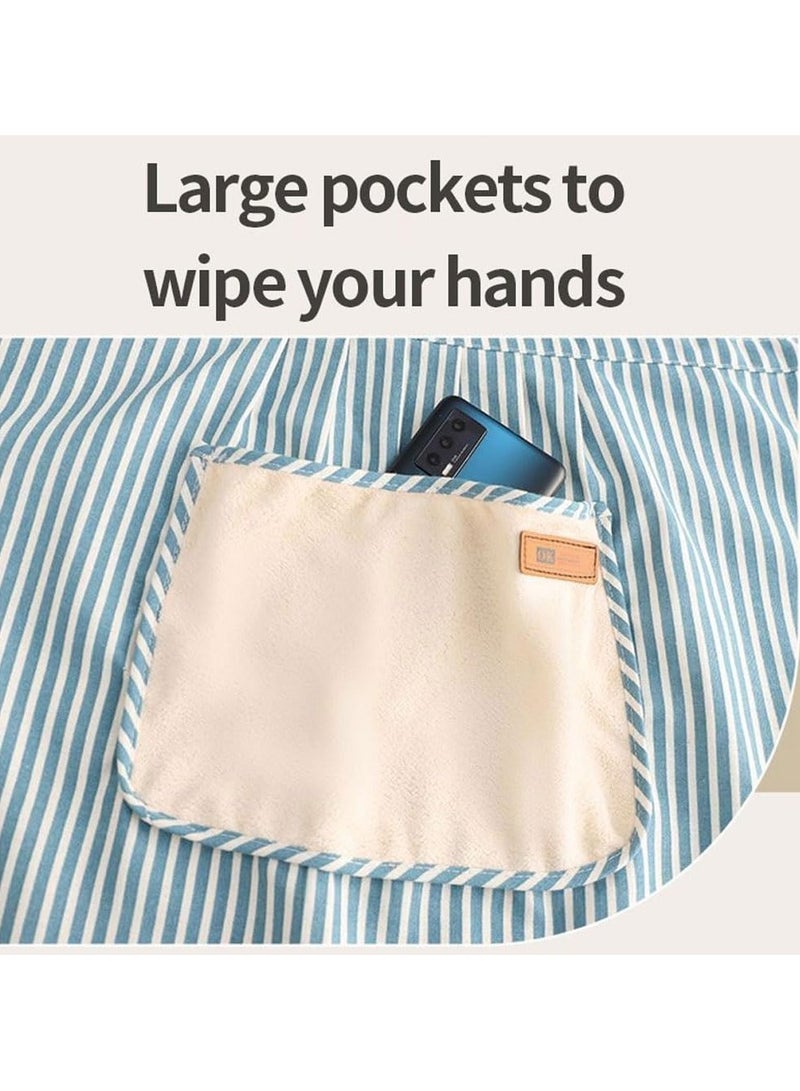 2 قطعة مطبخ طبخ مئزر صدرة , قابل للتعديل [ بيب ] يطبخ مئزر ناعم , صدرة لا ينزلق على كتف - Image 5