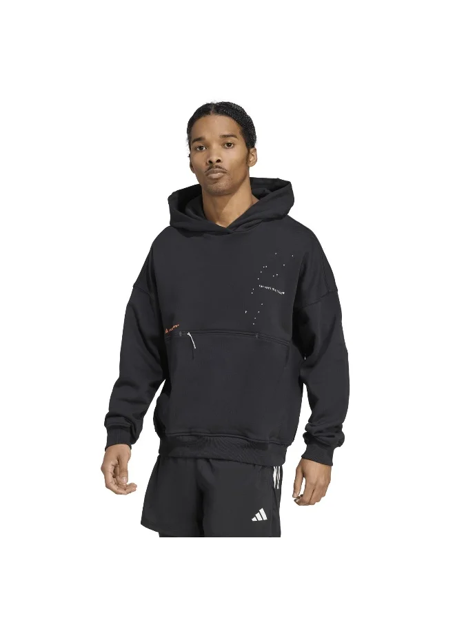 adidas Adidas Adi365 Hk H Uni Black Hooded Sweat Sweatshirts For Unisex
