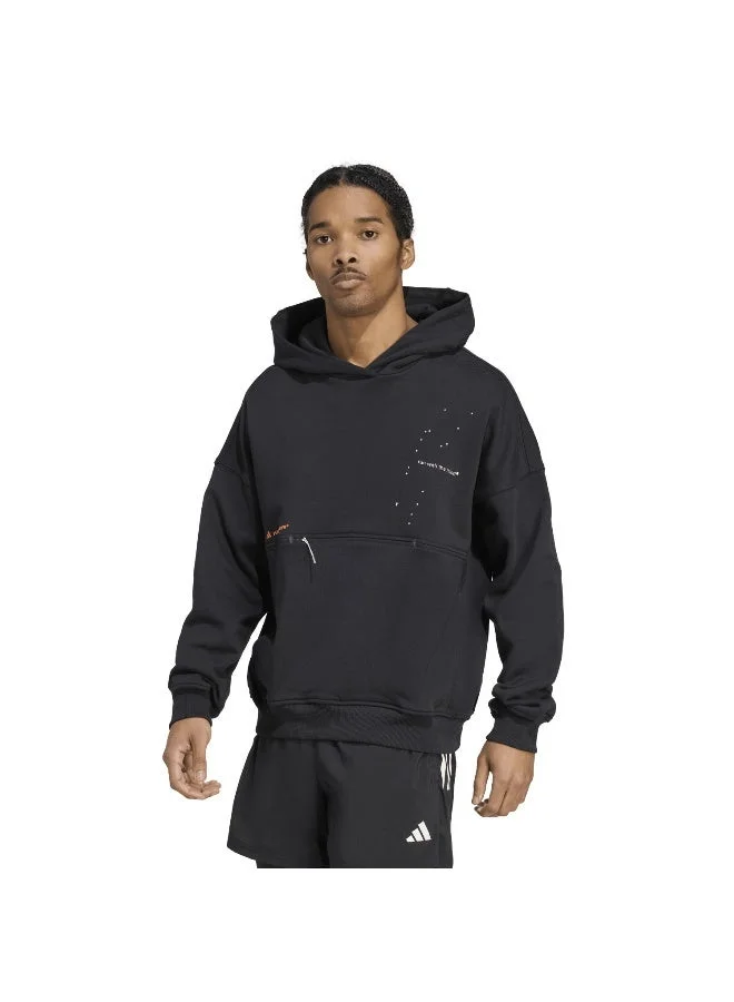 اديداس هودي أسود للجنسين