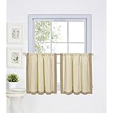 Elrene Elrene Home Fashions 26865775150 Window Tier 30" W x 36" L (Set of 2), Linen  - Image 1