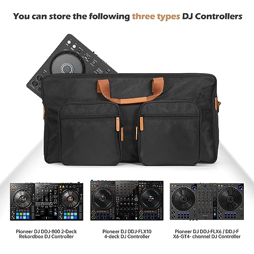 OUKNAK Protector Bag Storage Case Tote Bag for Pioneer DJ DDJFLX6 Travel Carrying Case for Pioneer DJ DDJFLX6GT or DDJ800 Compact DJ Controller Padded Carry Case - Image 3