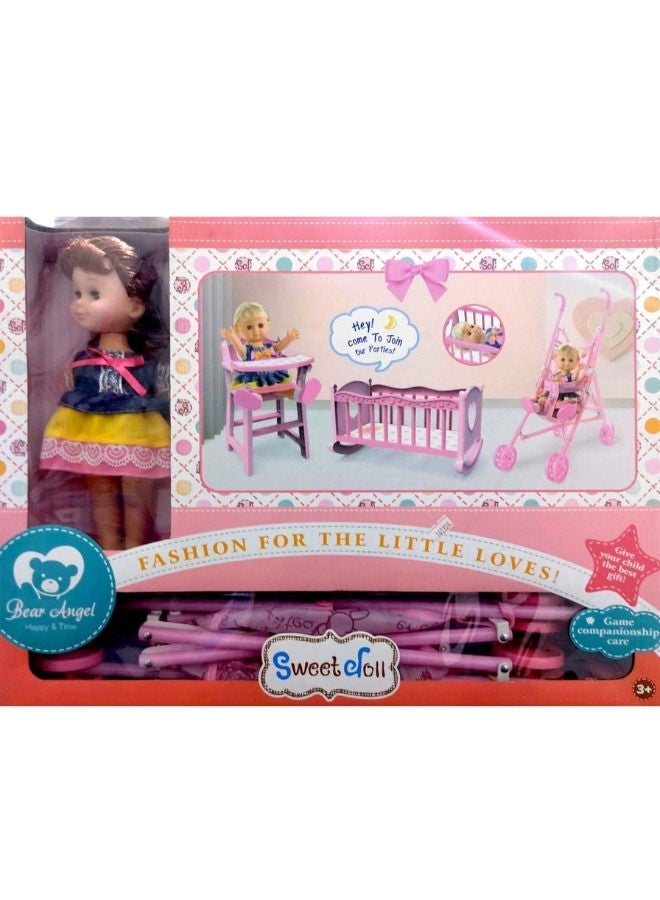 sweet dolly 4-Piece Sweet Baby Doll Set - Image 4
