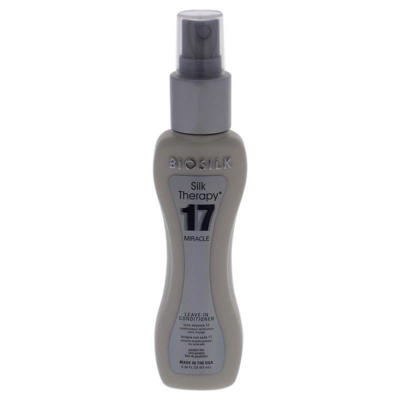 BioSilk Silk Therapy 17 Miracle Spray Leave-In Conditioner - 2.26oz Travel Size - Image 1
