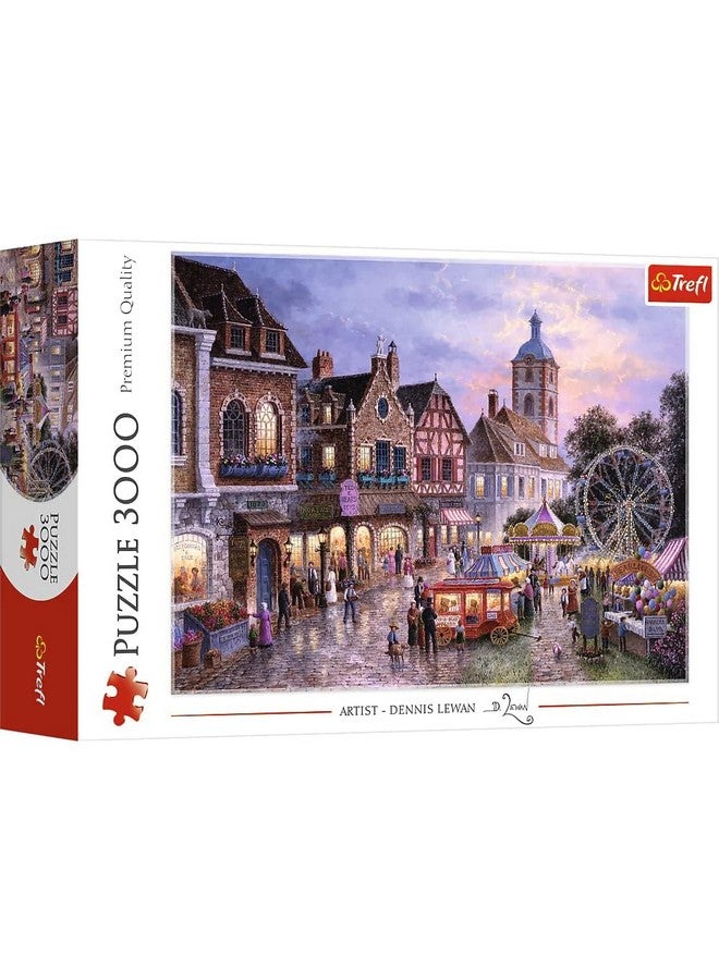 Trefl Funfair 3000 Piece Jigsaw Puzzle Red 46"x33" Print, DIY Puzzle, Creative Fun, Classic Puzzle for Adults and Children from 15 Years Old - Image 1