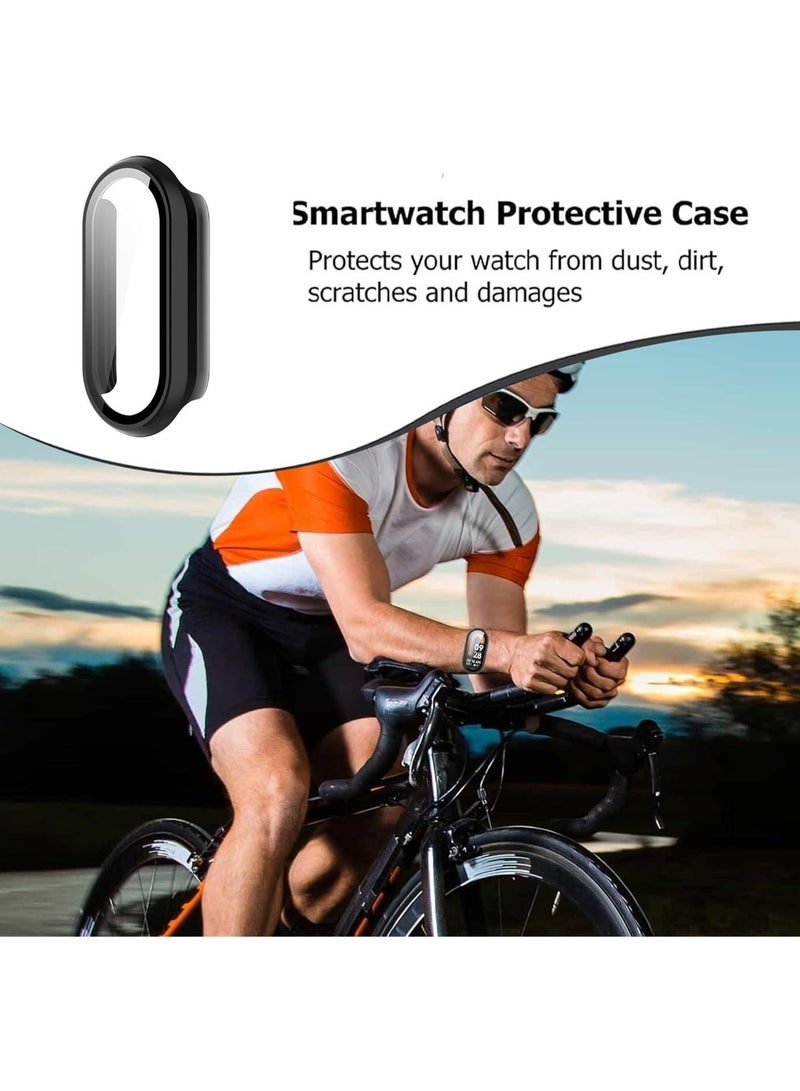 Hard PC Protective Case Cover for Mi Band 10/9/8, Shockproof Anti-Scratch Slim Lightweight Full Protective Edge Cover (Black) - Image 3