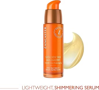 Lancaster سيروم الوجه بعد الشمس من لانكستر لتعزيز التان الذهبي 30 مل - معزز تان طبيعي مهدئ وبارد بعد الشمس للوجه - Image 3