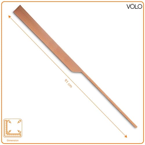 VOLO Cabinet Handle – Multi-Use Pull Handle for Wardrobes, Drawers, Sliding Closets, and Doors in Kitchen, Office, Bedroom (SAC-59) (1 Pair Left & Right) (Rose Gold, 900MM (36 Inch)) - Image 2