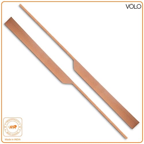 VOLO Cabinet Handle – Multi-Use Pull Handle for Wardrobes, Drawers, Sliding Closets, and Doors in Kitchen, Office, Bedroom (SAC-59) (1 Pair Left & Right) (Rose Gold, 900MM (36 Inch)) - Image 3