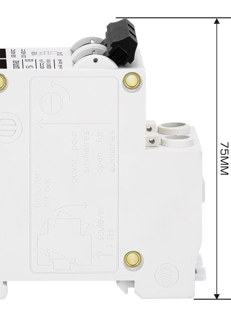 SYOSI - Miniature Circuit Breaker 15 Amp DC Solar Disconnect Switch, 12-400V, DIN Rail Mount, AC DC Universal Circuit Breaker - Image 1