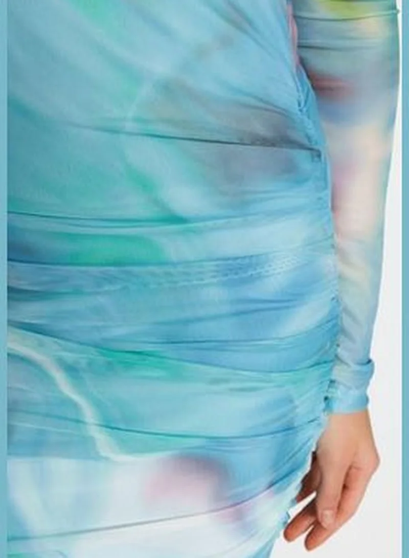 trendyol Asymmetrical Printed Dress