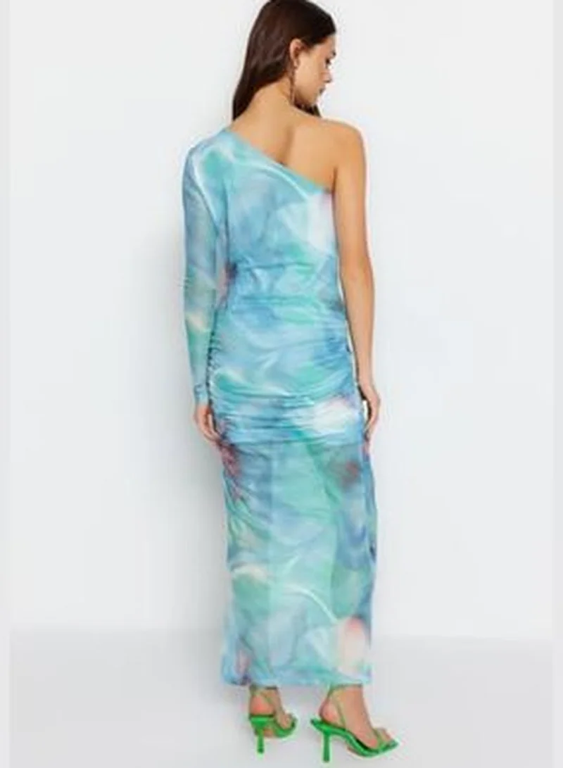 trendyol Asymmetrical Printed Dress