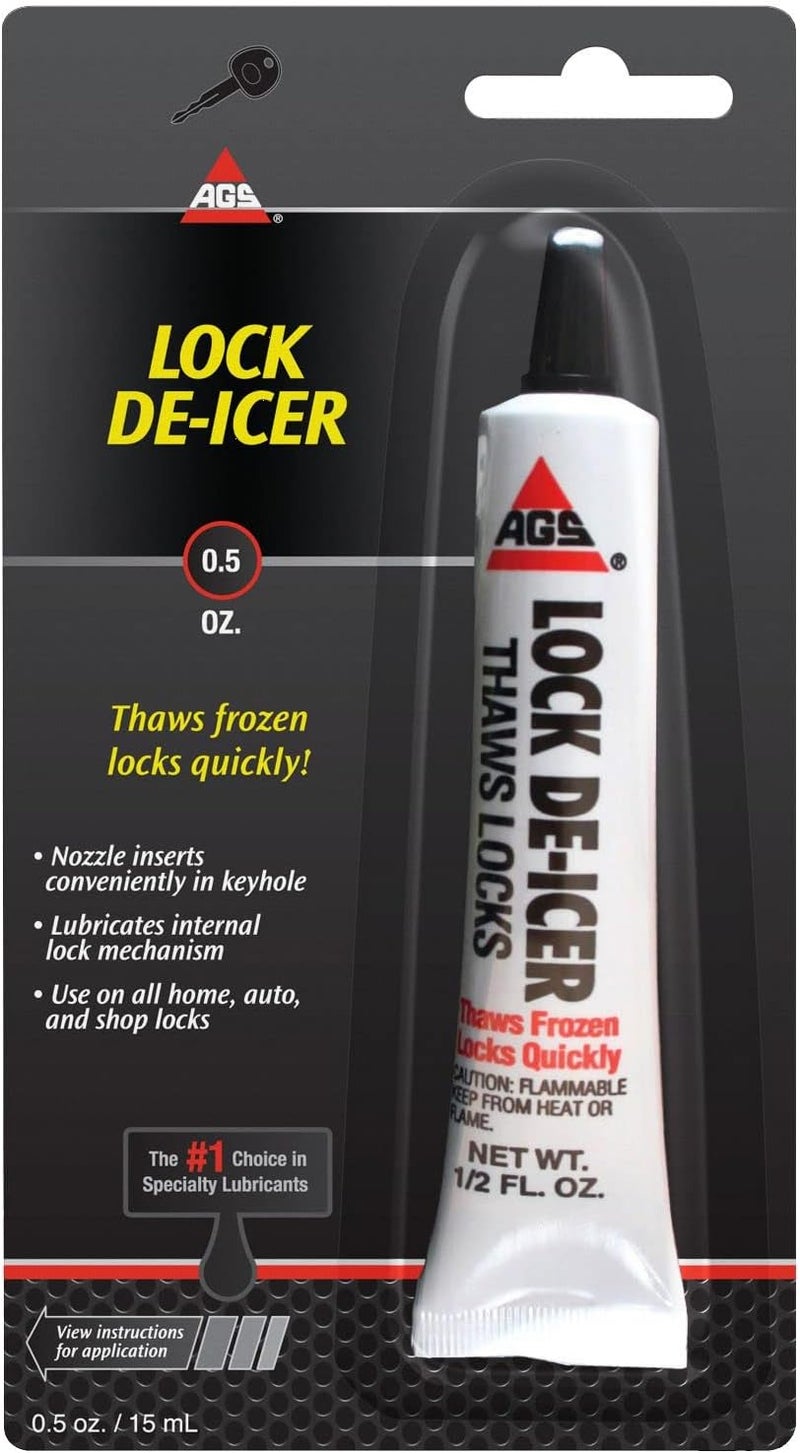 AGS MZ-1 Lock De-Icer Lubricant, 0.5 oz