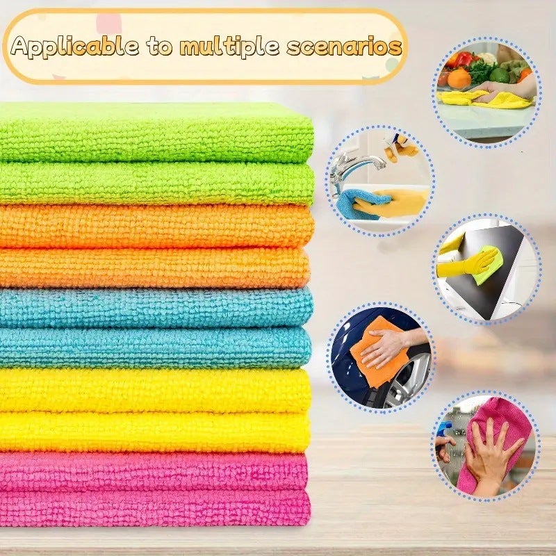 Reusable Microfiber Cleaning Cloth for Kitchen, Car, and Home - Image 1