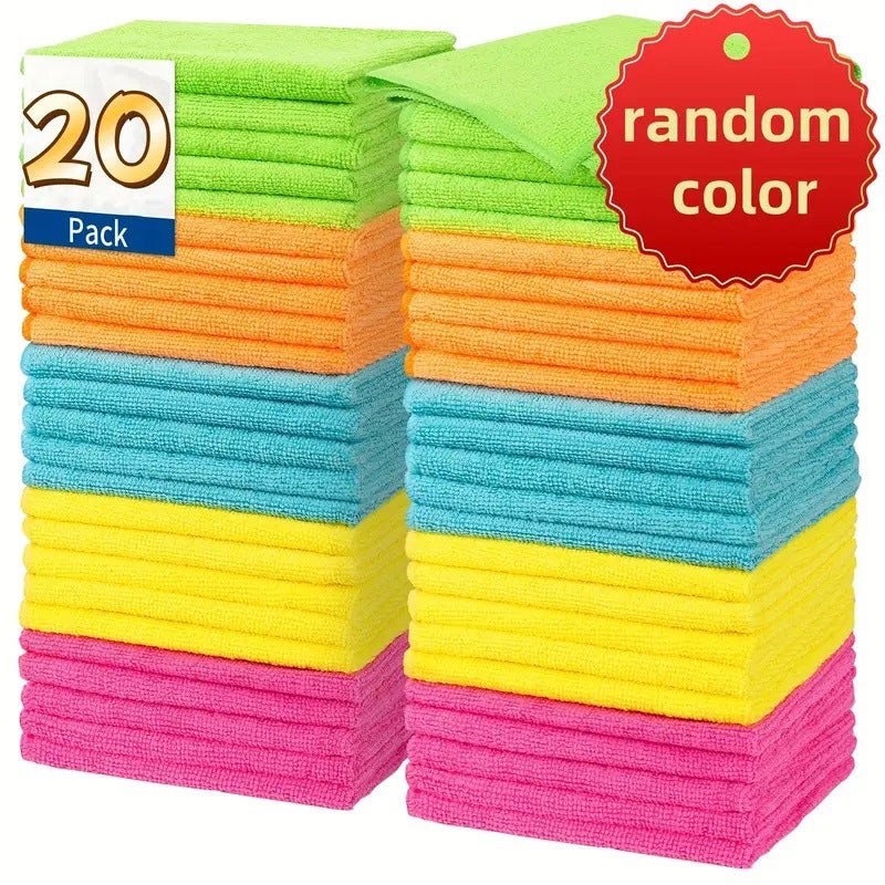 Reusable Microfiber Cleaning Cloth for Kitchen, Car, and Home - Image 3
