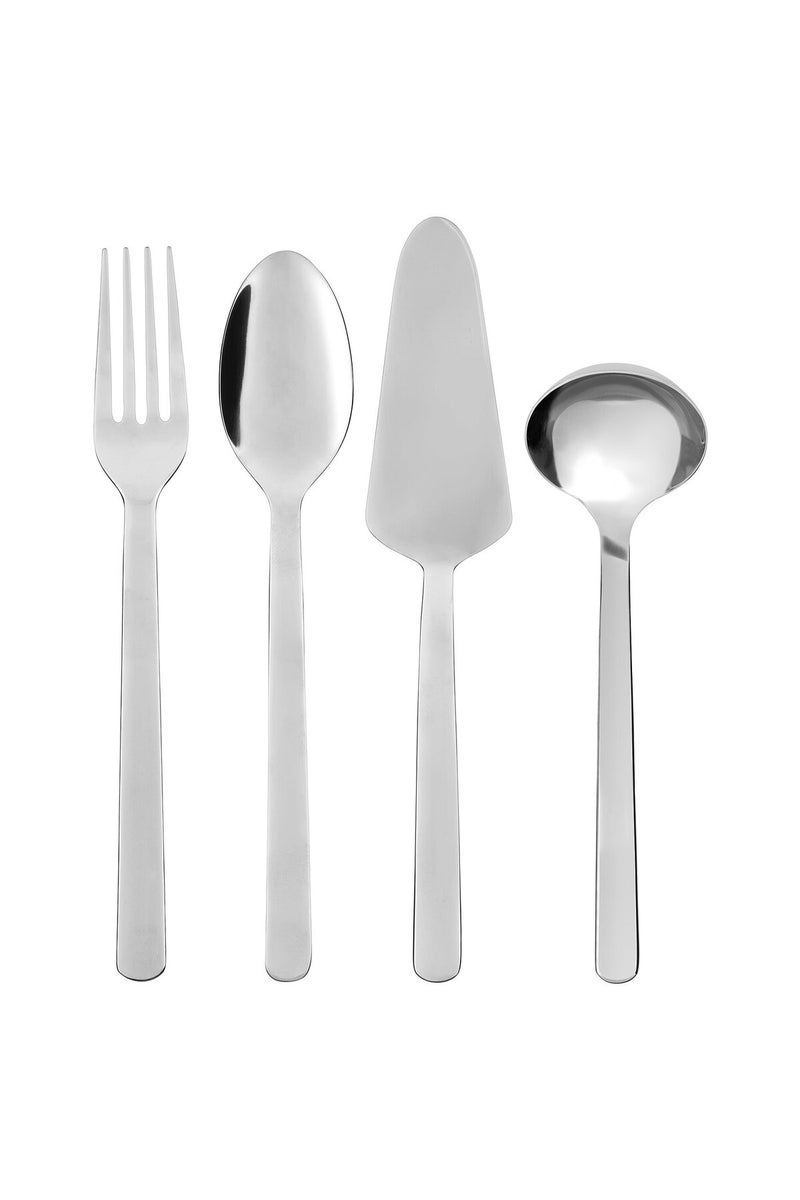 4-piece serving set, stainless steel - Image 1
