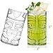 Goaste 8 Pack 17oz Plastic Tiki Cups Clear Tiki Plastic Mug Cups Tiki Hawaiian Party Drinking Tumblers Exotic Zombie Cocktails Mugs Reusable Mai Tai Glasses for Cocktails Lemonade Halloween - Image 4
