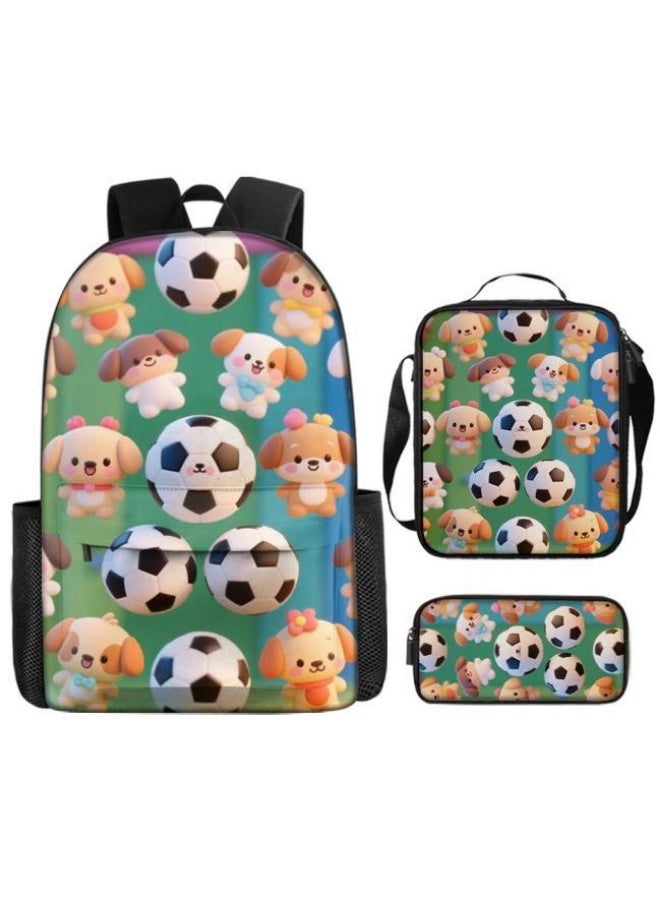 Bright Li Fire Unlock the new fashion of childish fun! Three-piece set of bags, cartoon elements for children and teenagers (students, children, friends' outings, mountain climbing, schooling, etc. can be used) - 108  - Image 2