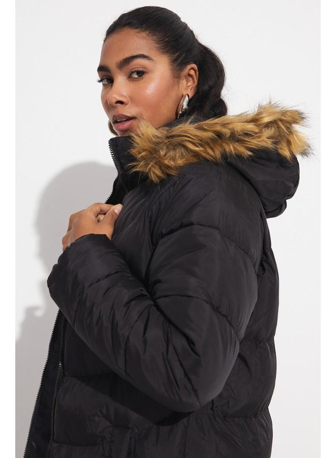 June Women Coat Black - Image 3