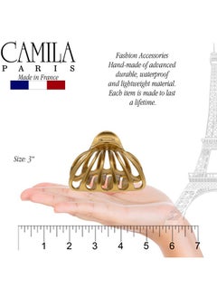 CAMILA Amila Paris Cp3052 French Octopus Hair Clip Large Hair Clips For Thick Hair Big Hair Claw Clip For Long Hair Durable Girls Hair Clips For Women For Wavy Hair Strong Noslip Grip. Made In France  - Image 4