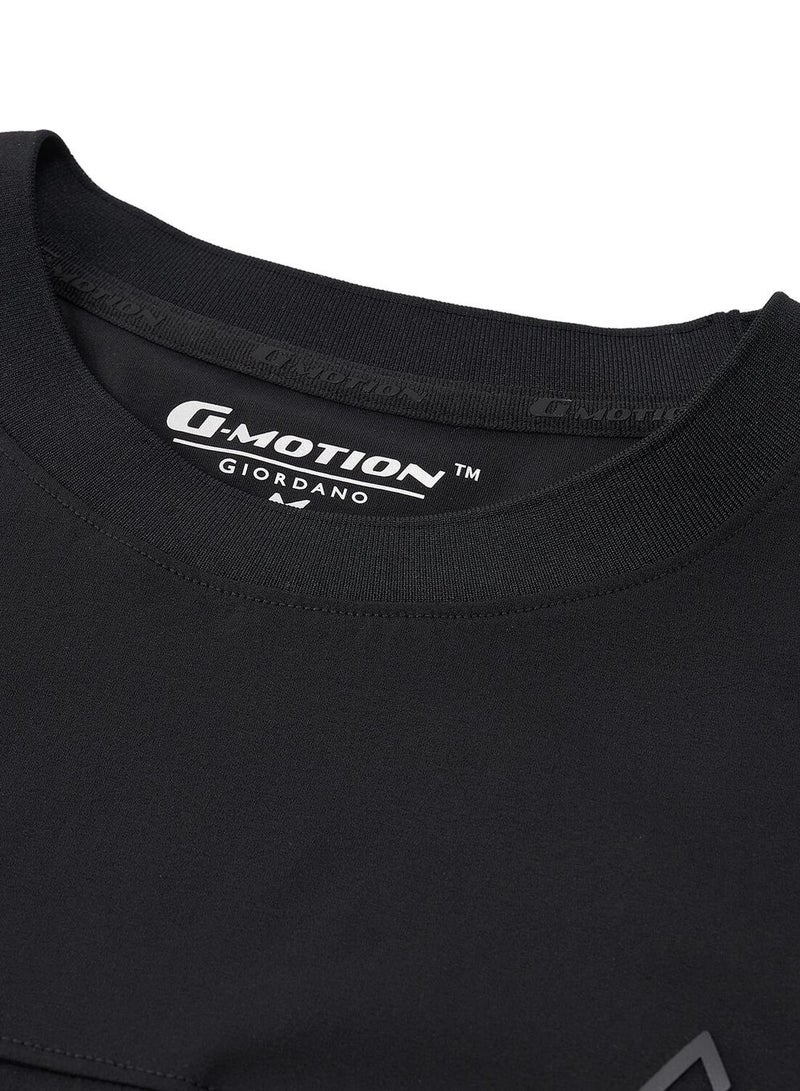 GIORDANO Men’s G-Motion Oversized Polyester Jersey Crew Neck Tee - Image 3