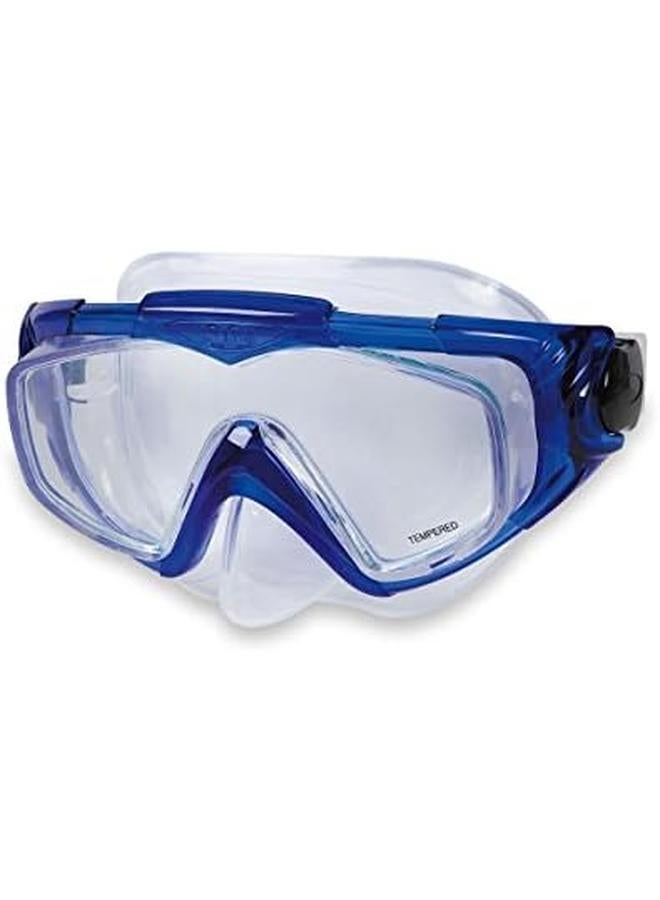 INTEX Silicone Aqua Pro Mask Age 14 Plus Blue Black Medium 12.4 - Image 3